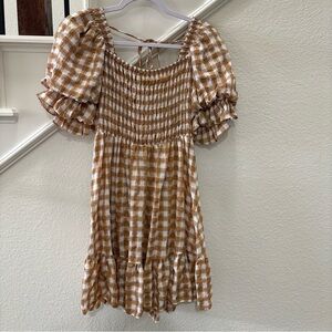 Princess Polly Gingham Plaid Mini Dress